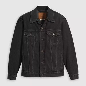 Levi’s Relaxed-Fit Denim Trucker Jacket in Washed Black